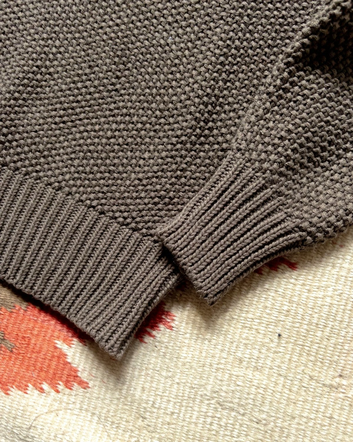 Wythe Moss Stitch Collared Sweater - Image 4 of 4