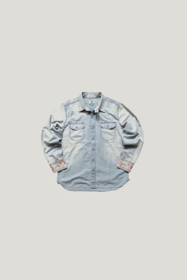 Wythe Embroidered Chambray Workshirt