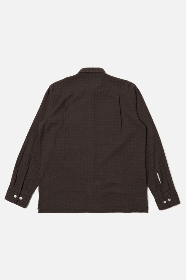Universal Works Dobby Cotton Lucky Shirt - Brown