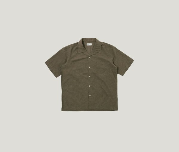 Universal Works Organic Cotton Sal Road Shirt - Brown 