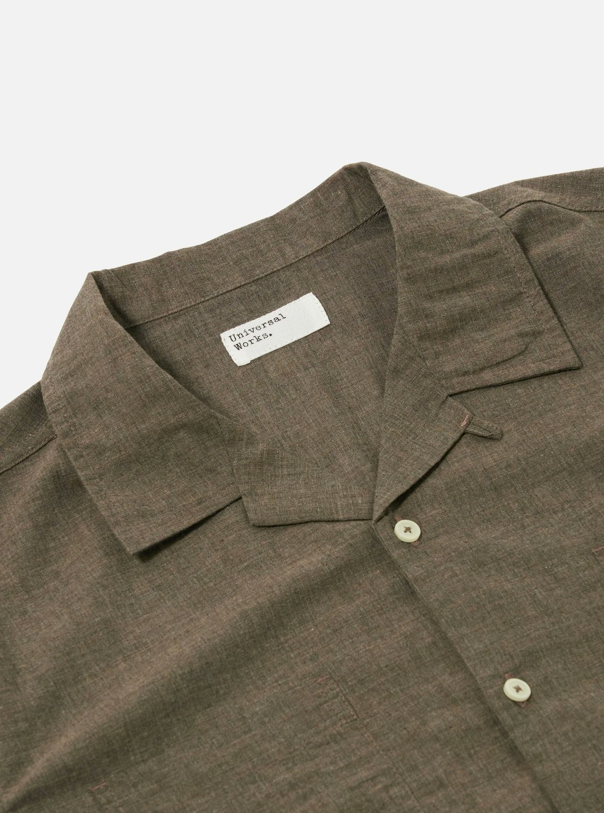 Universal Works Organic Cotton Sal Road Shirt - Brown  - Image 3 of 4