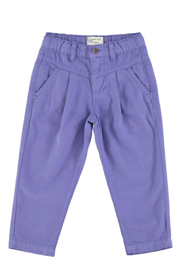 KIDS Piupiuchick Mom Fit Trousers - Purple