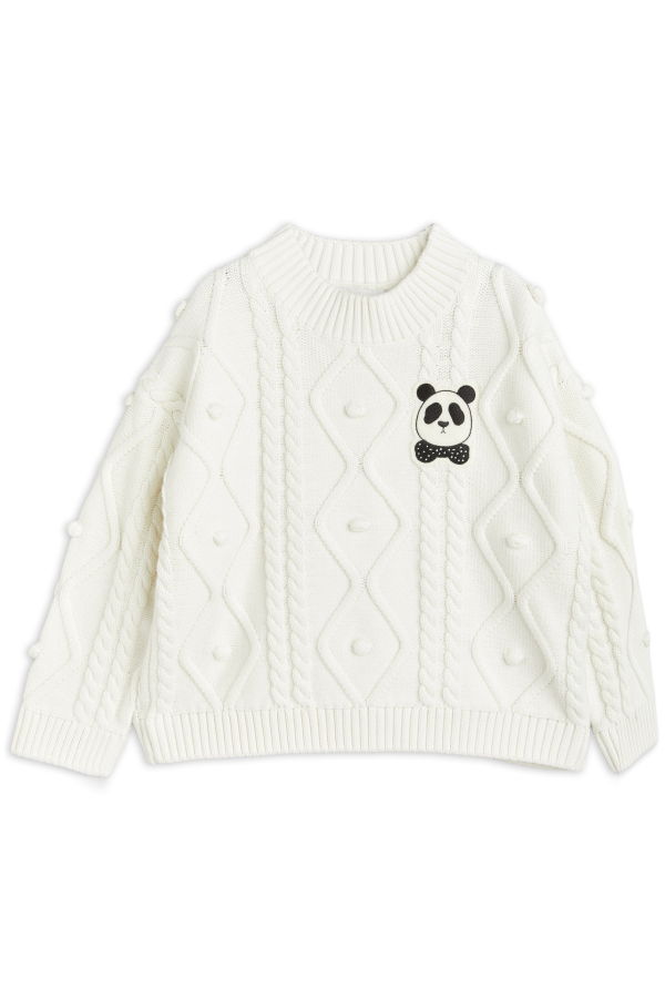 KIDS Mini Rodini Panda Knit Sweater