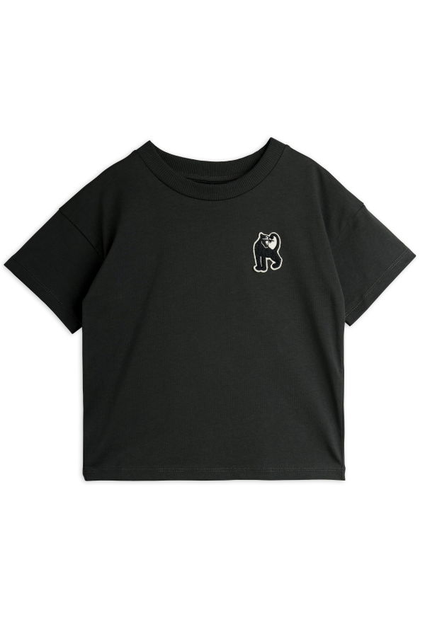KIDS Mini Rodini Panther Patch S/S Tee - Black