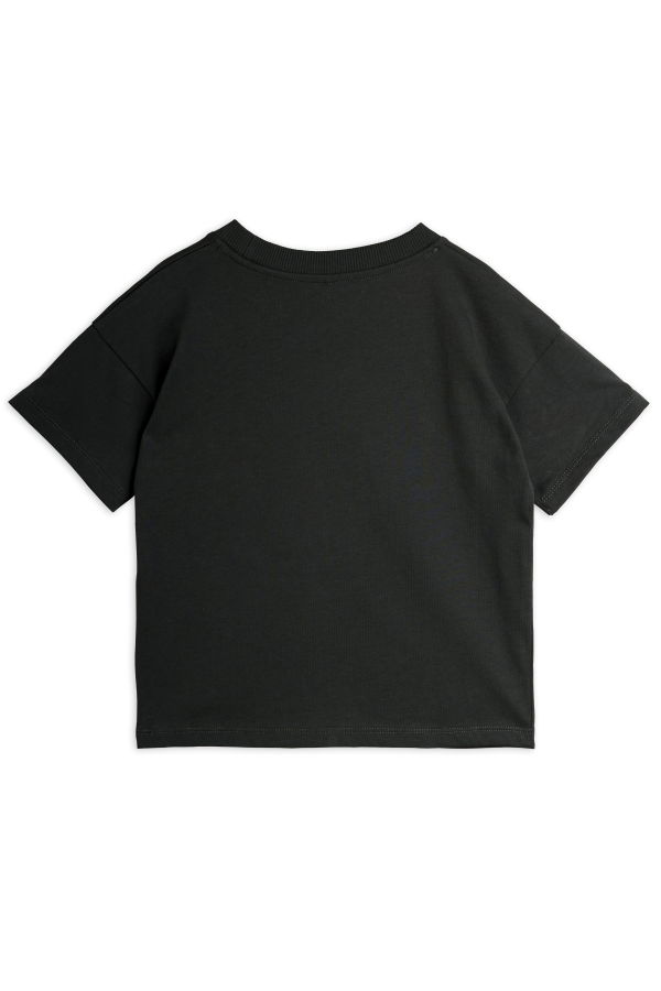 KIDS Mini Rodini Panther Patch S/S Tee - Black