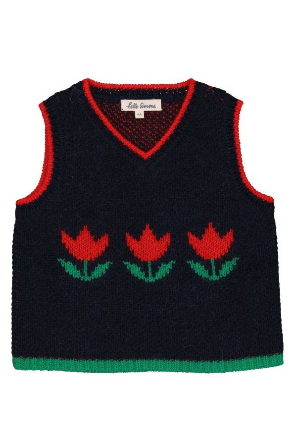 KIDS HELLO SIMONE Pepette Knit Vest