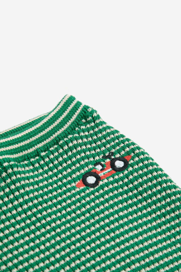 KIDS Bobo Choses Race Car Knitted Footed Leggings