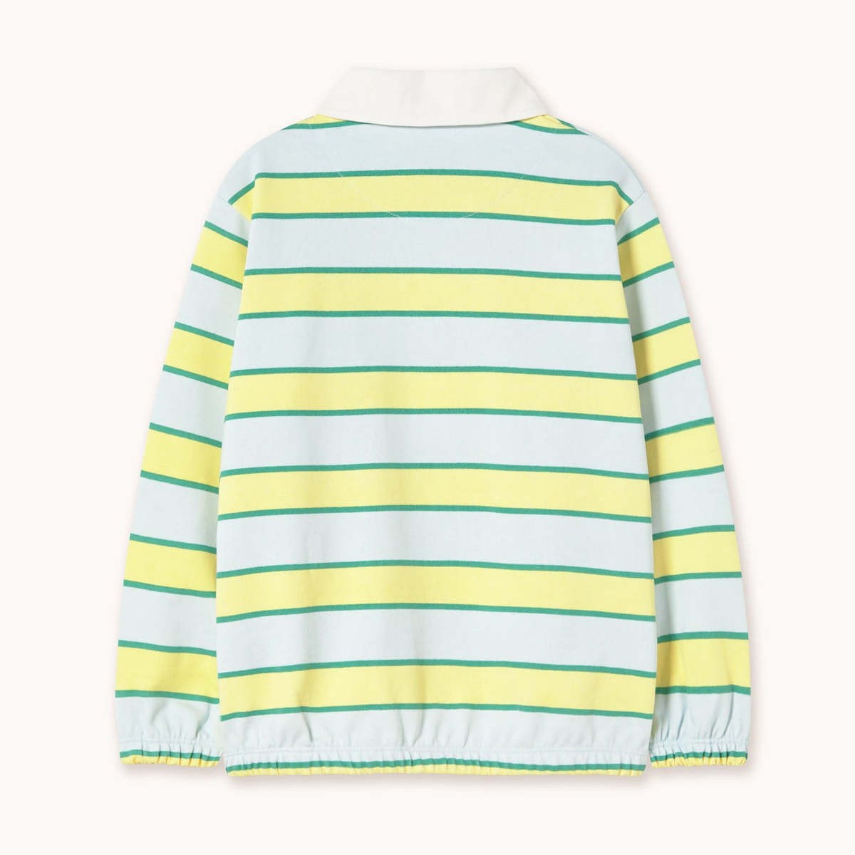 KIDS Tinycottons Retro Stripes Polo Sweatshirt - Image 2 of 2