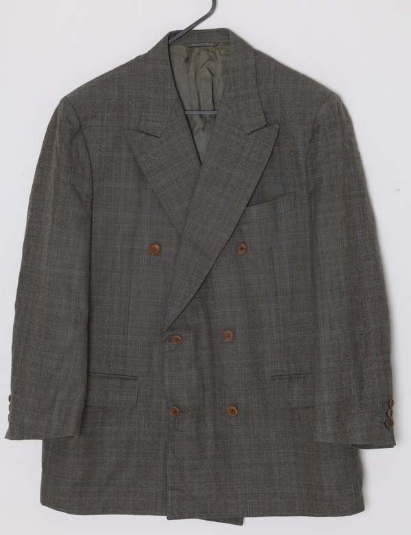 CANALI (Italy) 19851995, Double-Breasted Blazer, Super 130s, Windowpane
