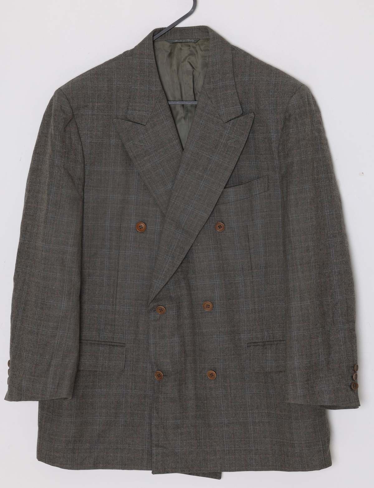 CANALI (Italy) 1985–1995, Double-Breasted Blazer, Super 130’s, Windowpane - Image 1 of 8