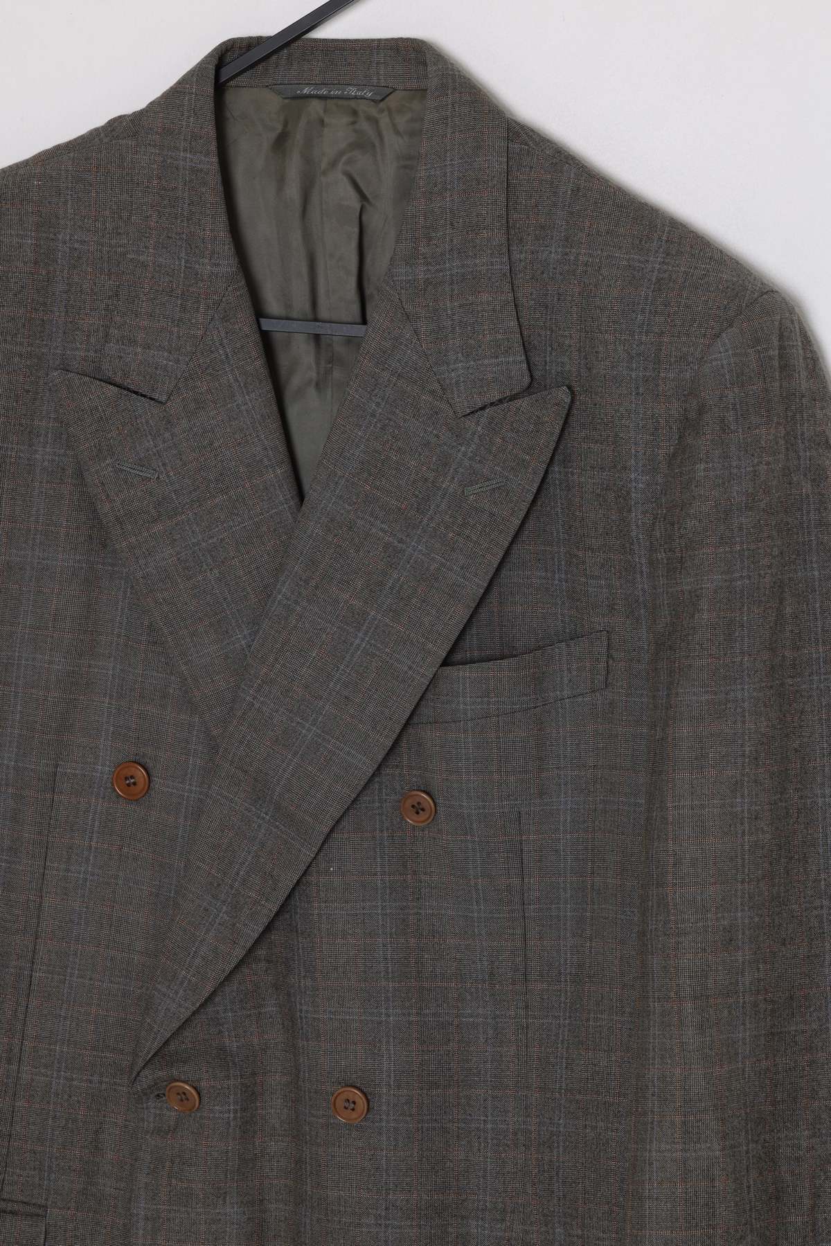 CANALI (Italy) 1985–1995, Double-Breasted Blazer, Super 130’s, Windowpane - Image 2 of 8