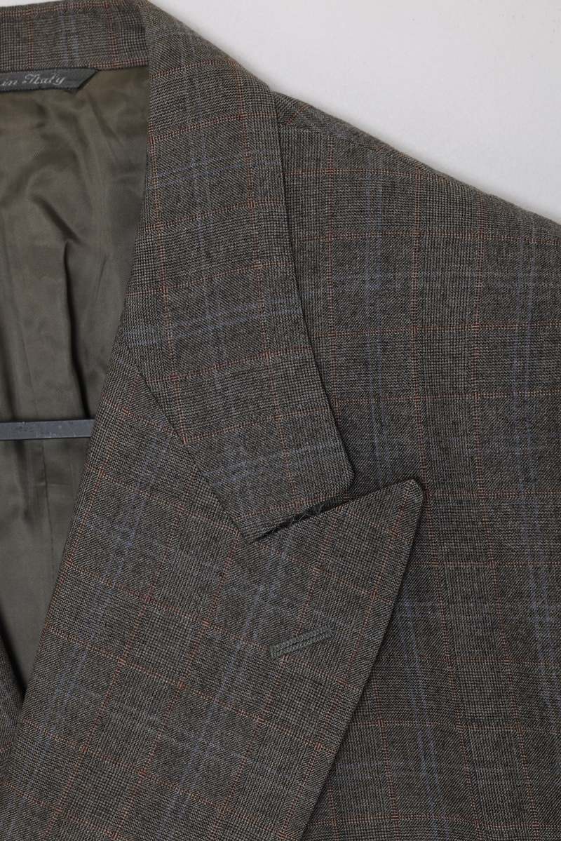 CANALI (Italy) 19851995, Double-Breasted Blazer, Super 130s, Windowpane