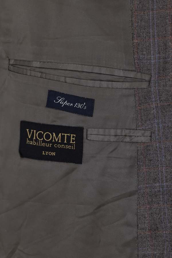 CANALI (Italy) 19851995, Double-Breasted Blazer, Super 130s, Windowpane