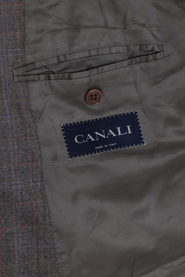 CANALI (Italy) 19851995, Double-Breasted Blazer, Super 130s, Windowpane