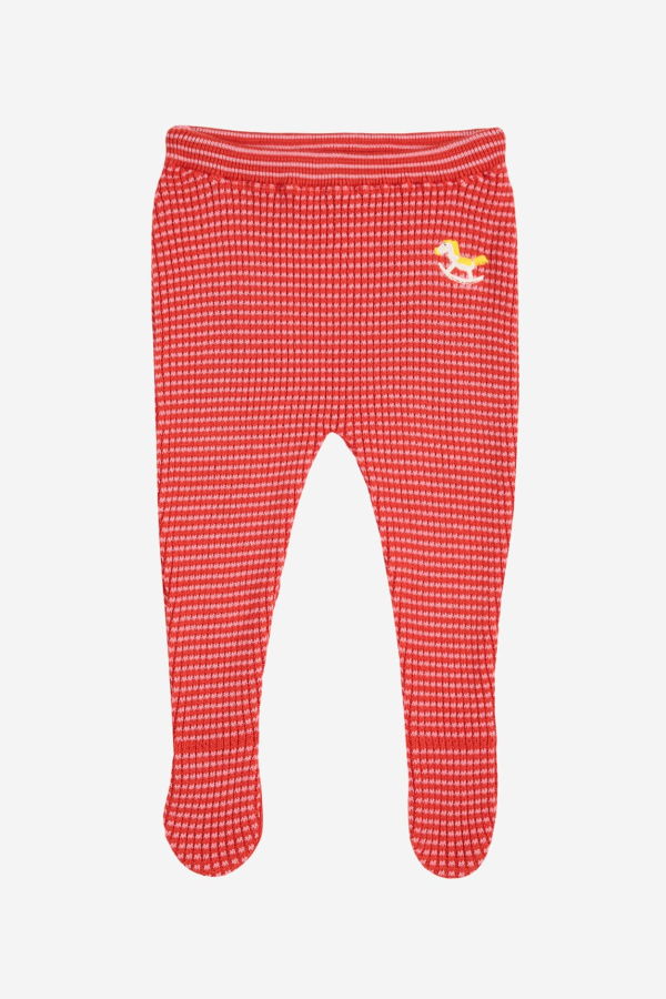 KIDS Bobo Choses Rocking Horse Knitted Footed Leggings