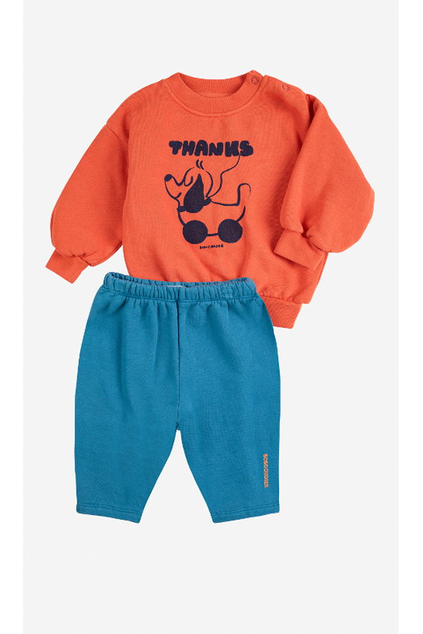 KIDS Bobo Choses Rolling Dog Fleece Set