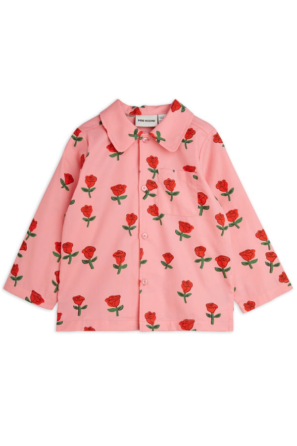 KIDS Mini Rodini Roses Woven L/S Shirt