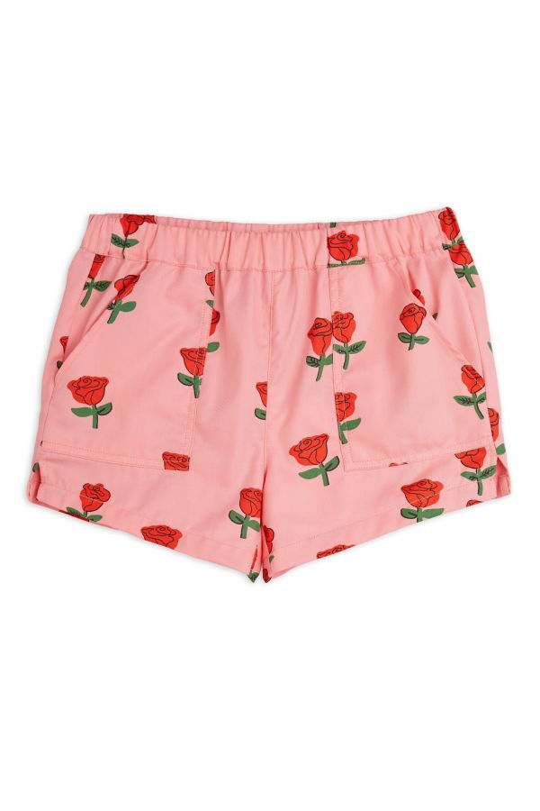 KIDS Mini Rodini Roses Woven Shorts