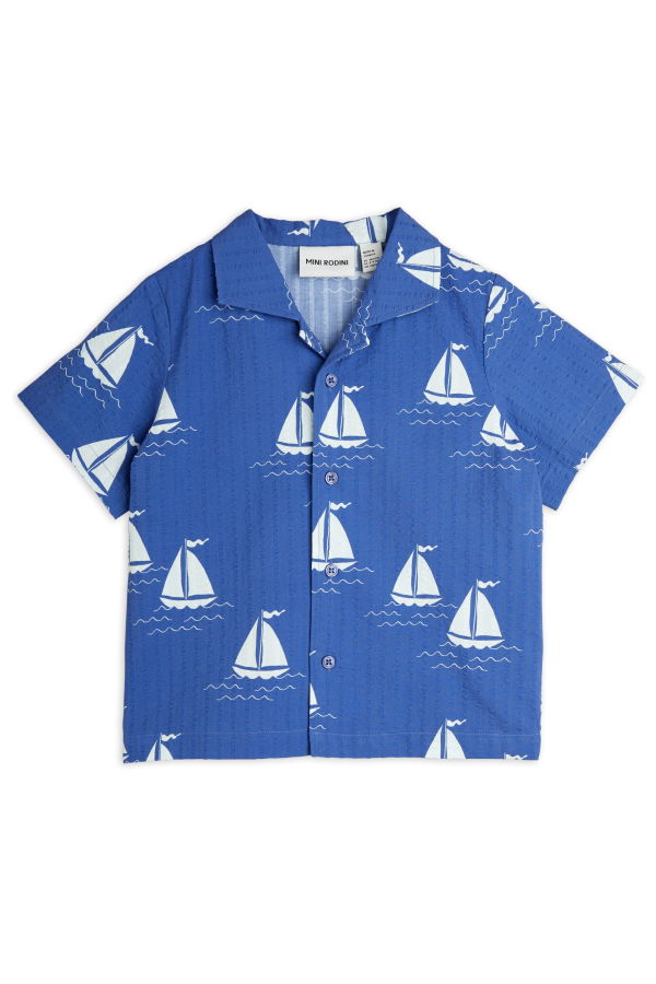 KIDS Mini Rodini Sailing Boats Woven Shirt