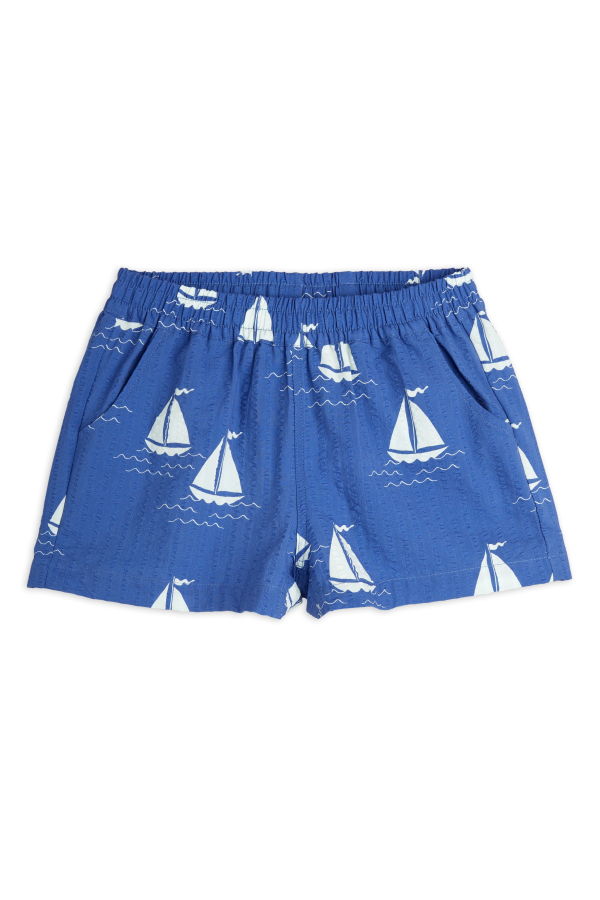 KIDS Mini Rodini Sailing Boats Woven Shorts