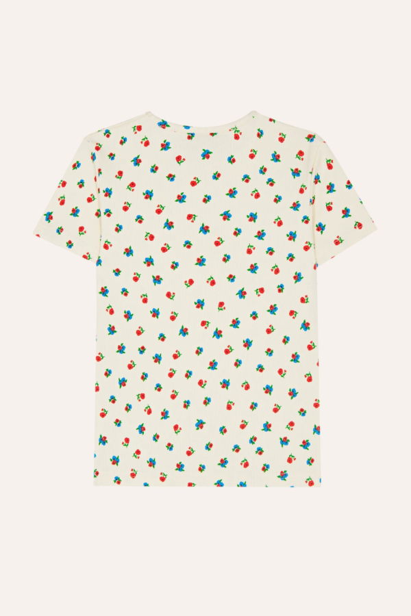 KIDS The Campamento Small Flowers T-Shirt - Ecru