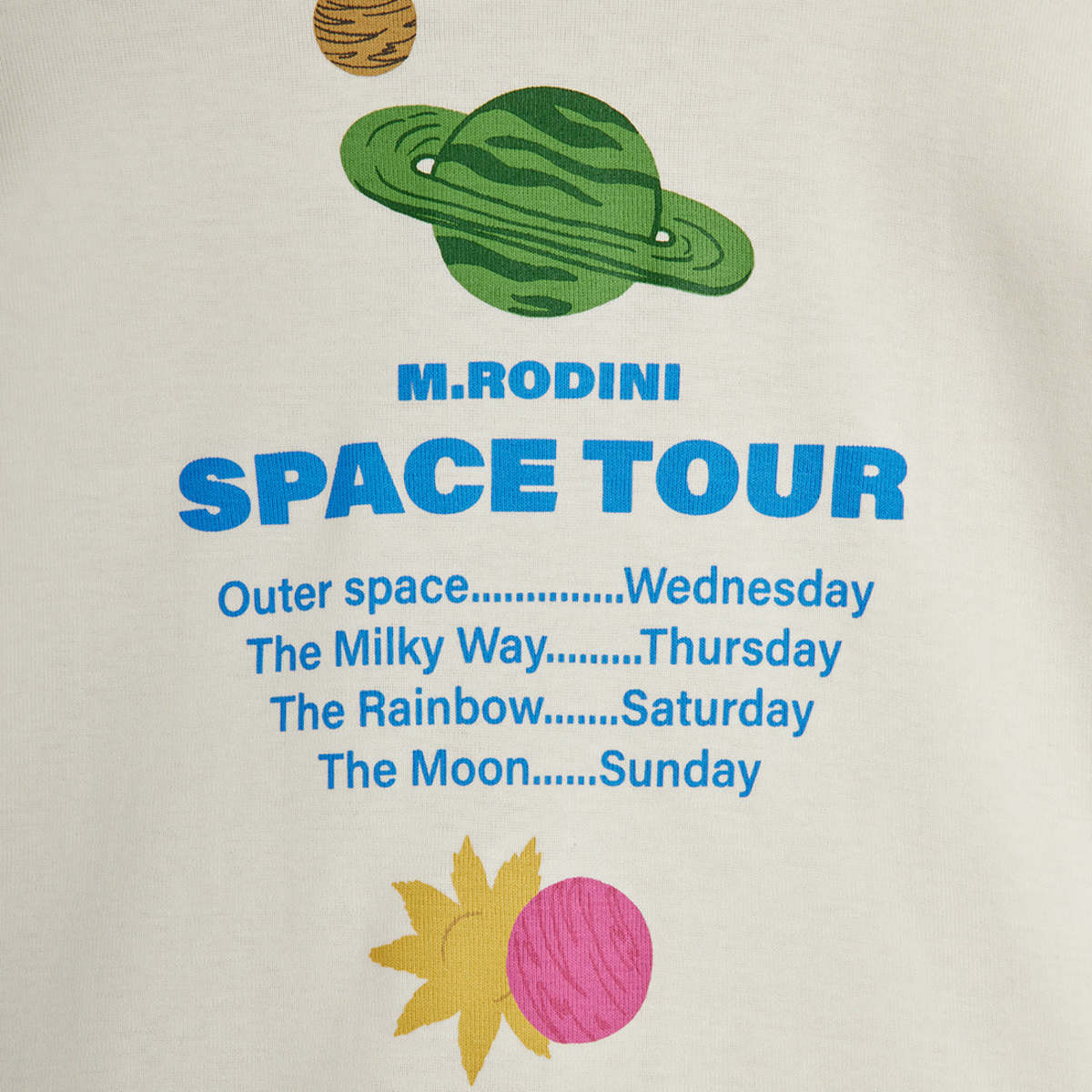KIDS Mini Rodini Space Tour Regular Tee T-Shirt - Image 3 of 3