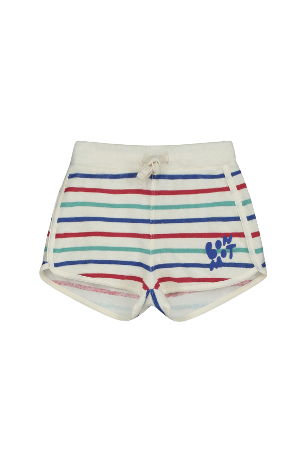 KIDS Bonmot Striped Short Shorts