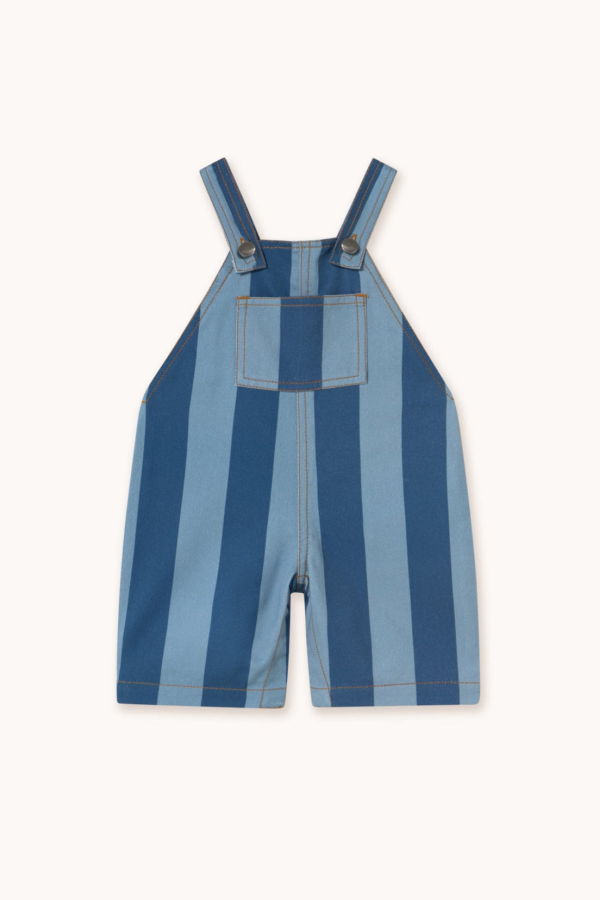 KIDS Tinycottons Stripes Baby Dungaree Playsuit