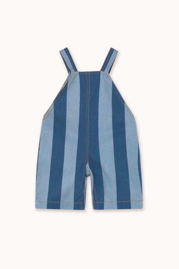 KIDS Tinycottons Stripes Baby Dungaree Playsuit