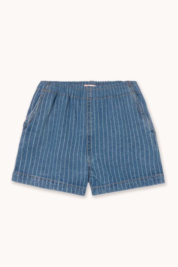 KIDS Tinycottons Stripes Denim Shorts