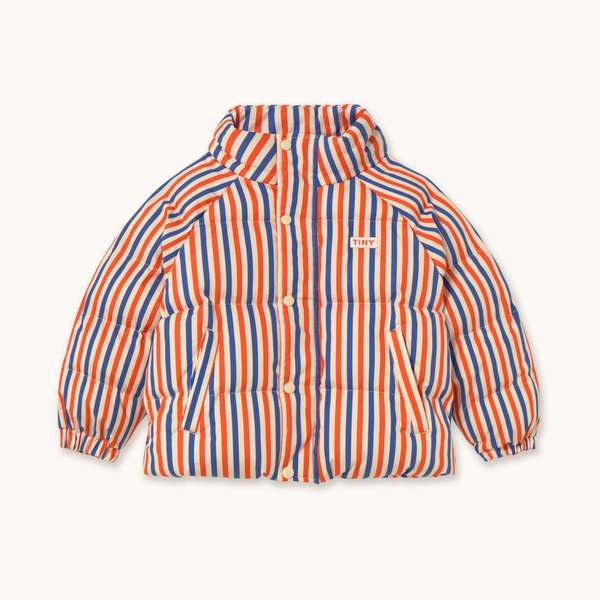 KIDS Tinycottons Stripes Short Padded Jacket KIDS Tinycottons Stripes Short Padded Jacket