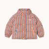 KIDS Tinycottons Stripes Short Padded Jacket - Thumbnail 1