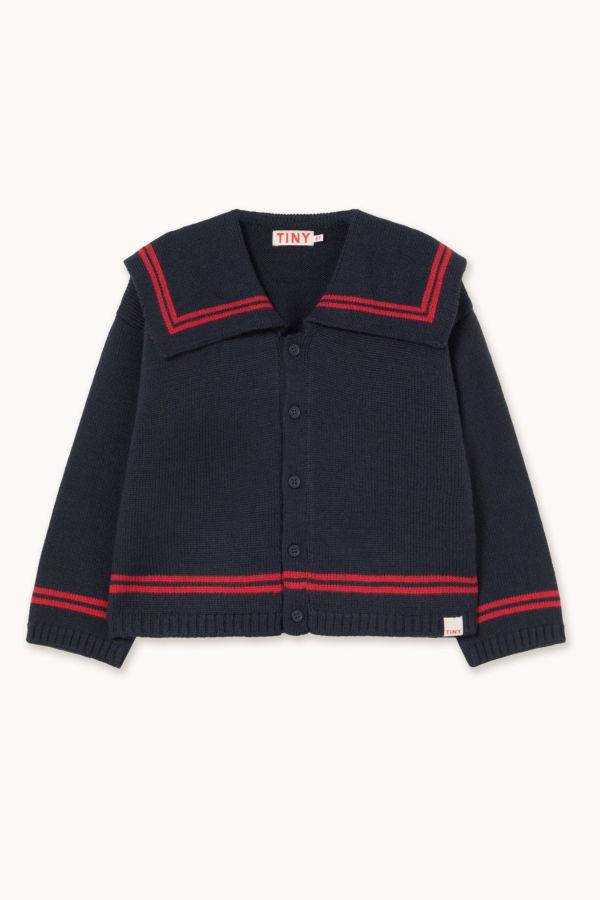 KIDS Tinycottons Stripes Tiny Cardigan Sweater