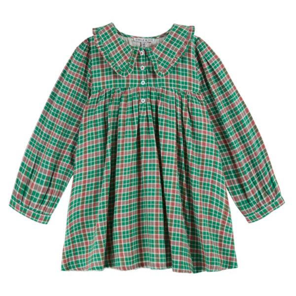 KIDS mile et Ida Tartan Dress