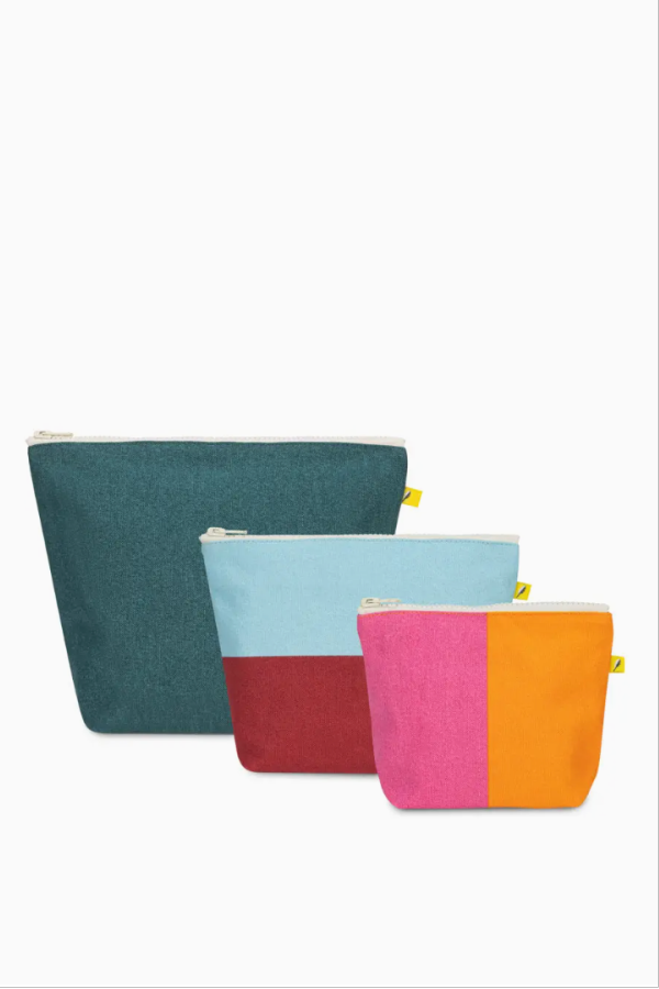 Fluf Three Zips Pouch Set