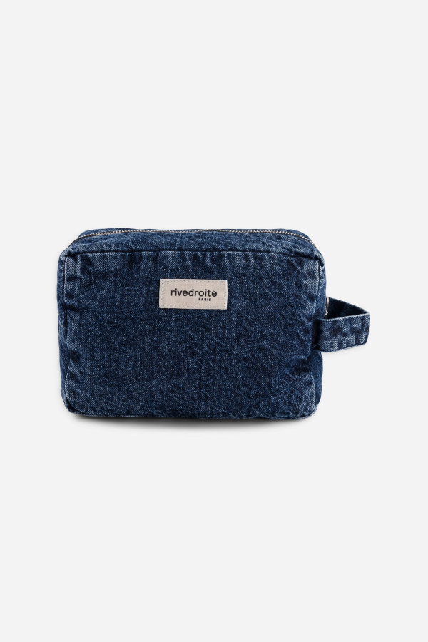 Rive Droite Tournelles XL Large Pouch - Aged Denim