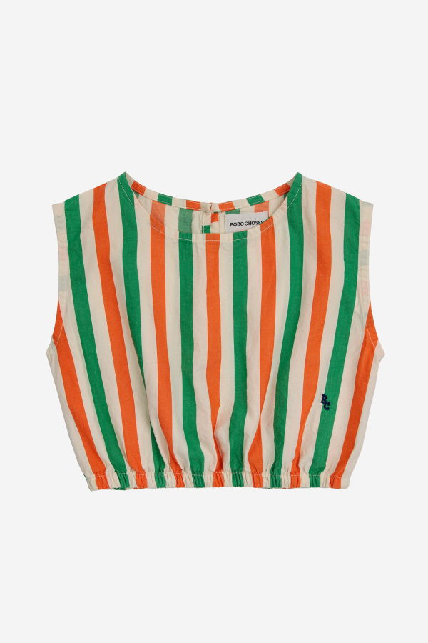 KIDS Bobo Choses Vertical Stripes Woven Top - Multicolor