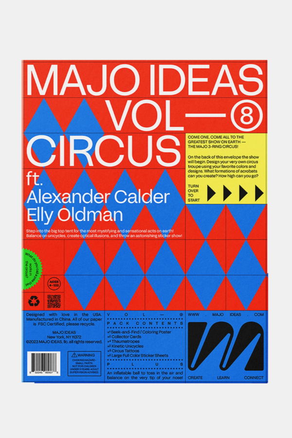 KIDS MAJO IDEAS Vol. 8 Circus Sticker-Based Art Pack