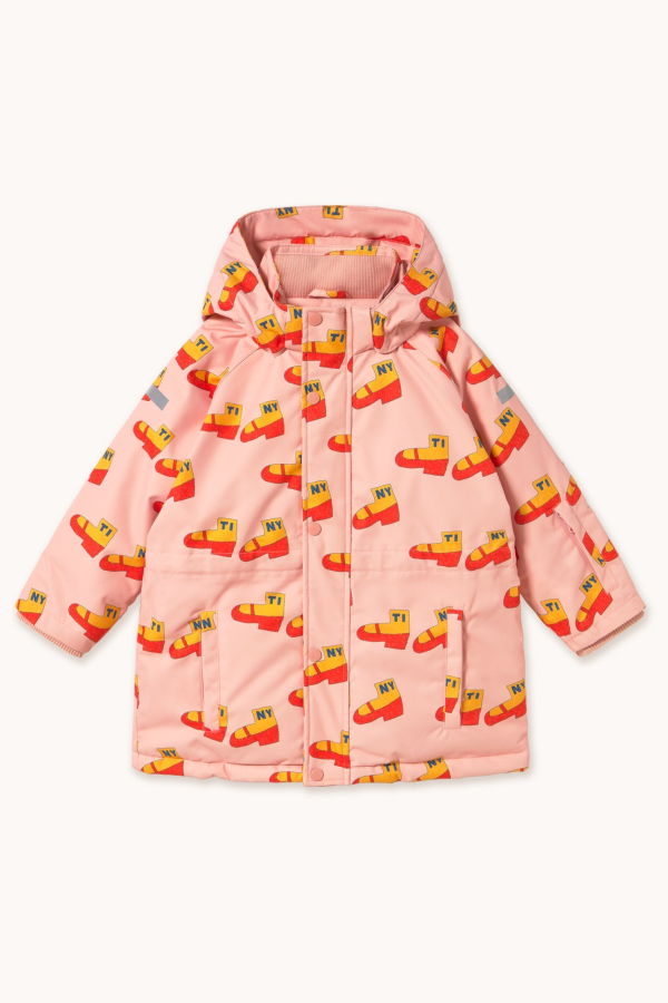 KIDS Tinycottons Walk Snow Jacket - Wild Rose