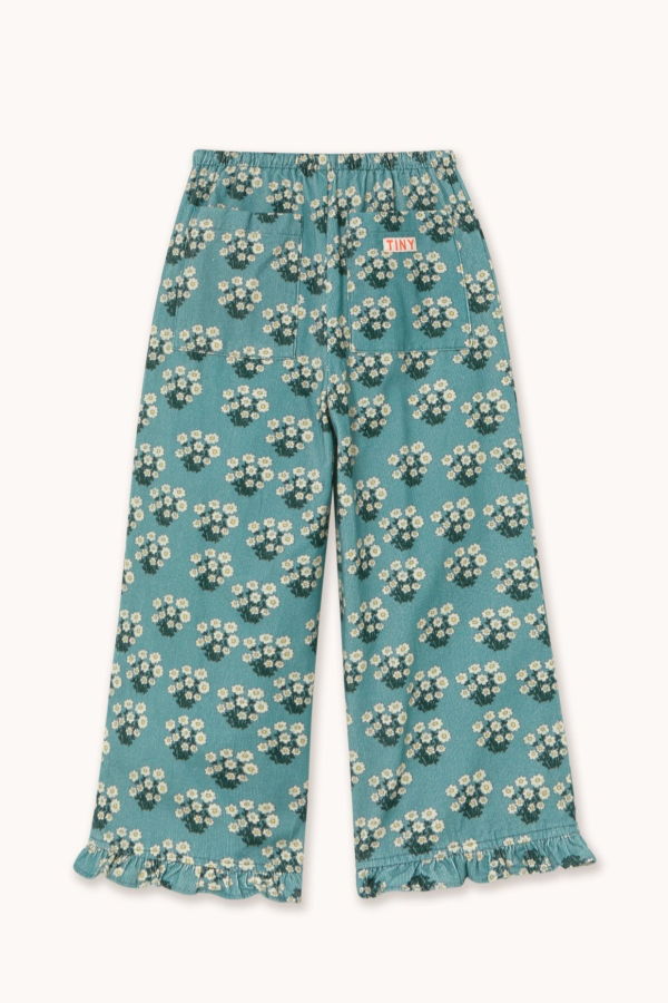 KIDS Tinycottons White Bouquet Frill Pants