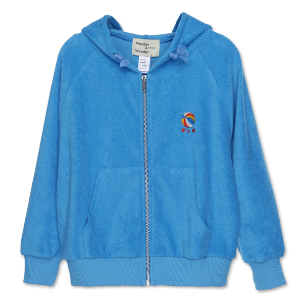 KIDS Wander & Wonder Zip Up Hoodie - Sky