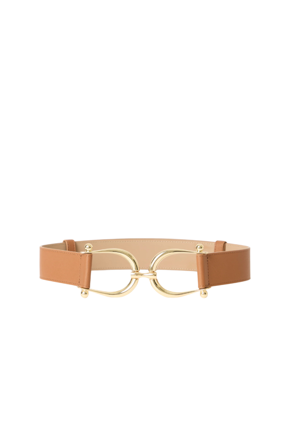 B-LOW THE BELT Grant Belt - Cuoio/Gold