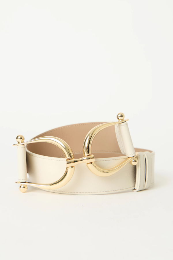 B-LOW THE BELT Grant Belt - Gesso/Gold