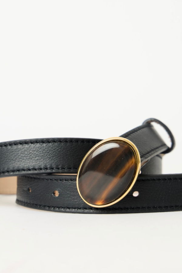 B-LOW THE BELT Kimani Belt - Black Tiger Eye