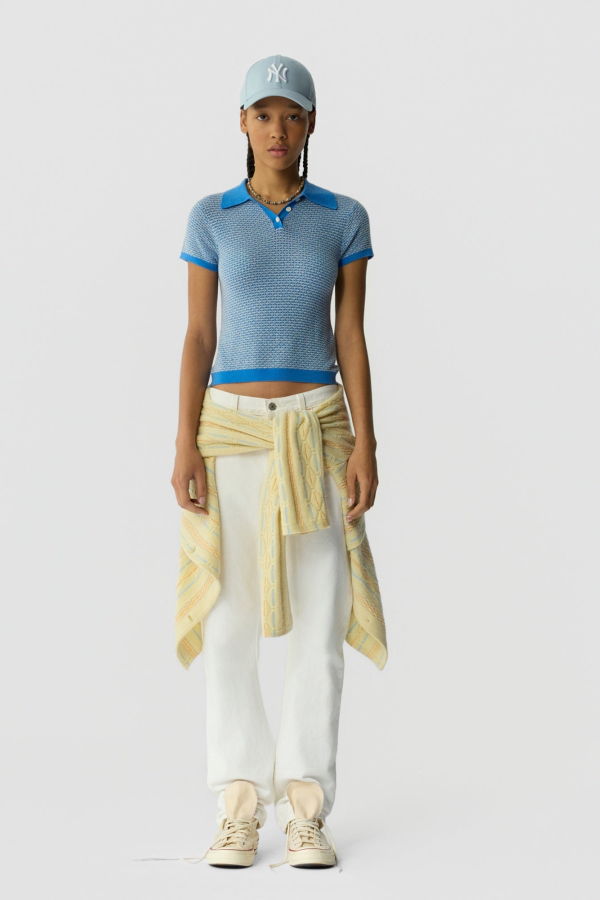 Guest in Residence Pique Shrunken Polo - Sail Combo