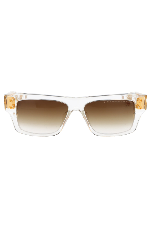 DITA Grandmaster-Seven Sunglasses - Crystal Clear - Yellow Gold Gradient