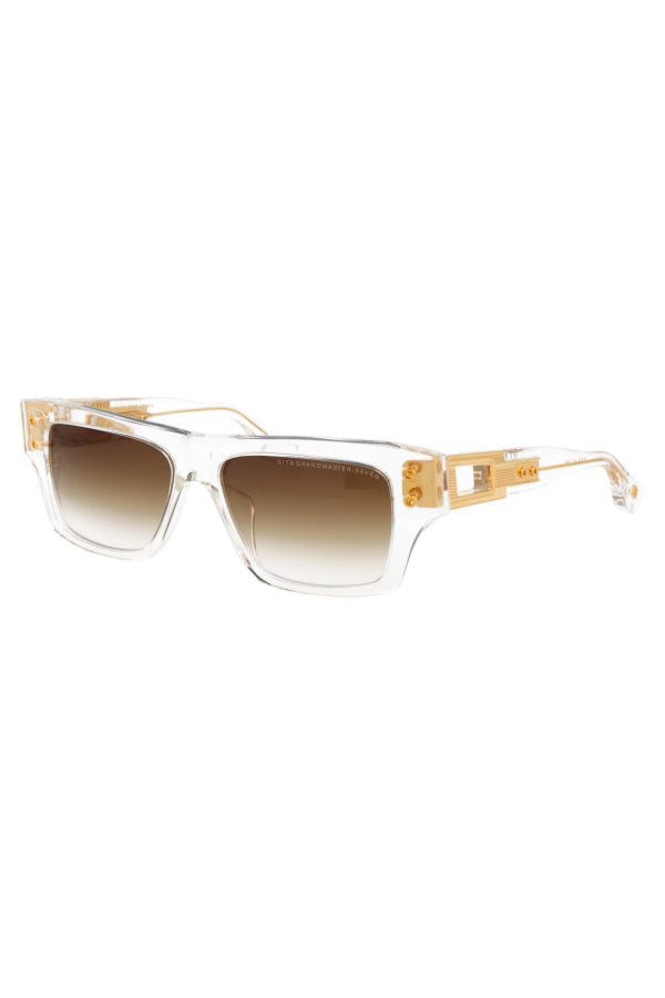 DITA Grandmaster-Seven Sunglasses - Crystal Clear - Yellow Gold Gradient