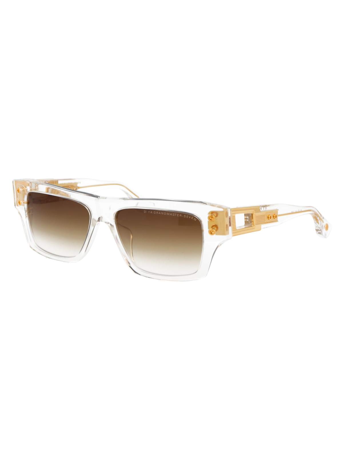 DITA Grandmaster-Seven Sunglasses - Crystal Clear - Yellow Gold Gradient - Image 2 of 4