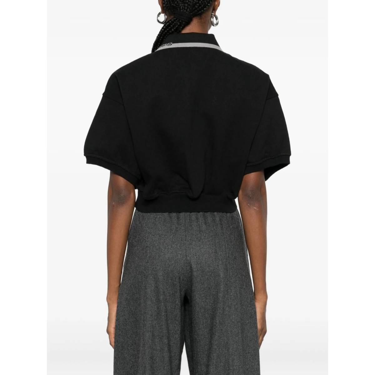 ALEXANDER WANG Sweater Polo Shirt - Black - Image 2 of 5