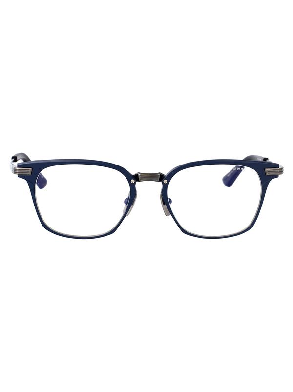 DITA Linrcon Glasses - Matte Navy - Antique Silver